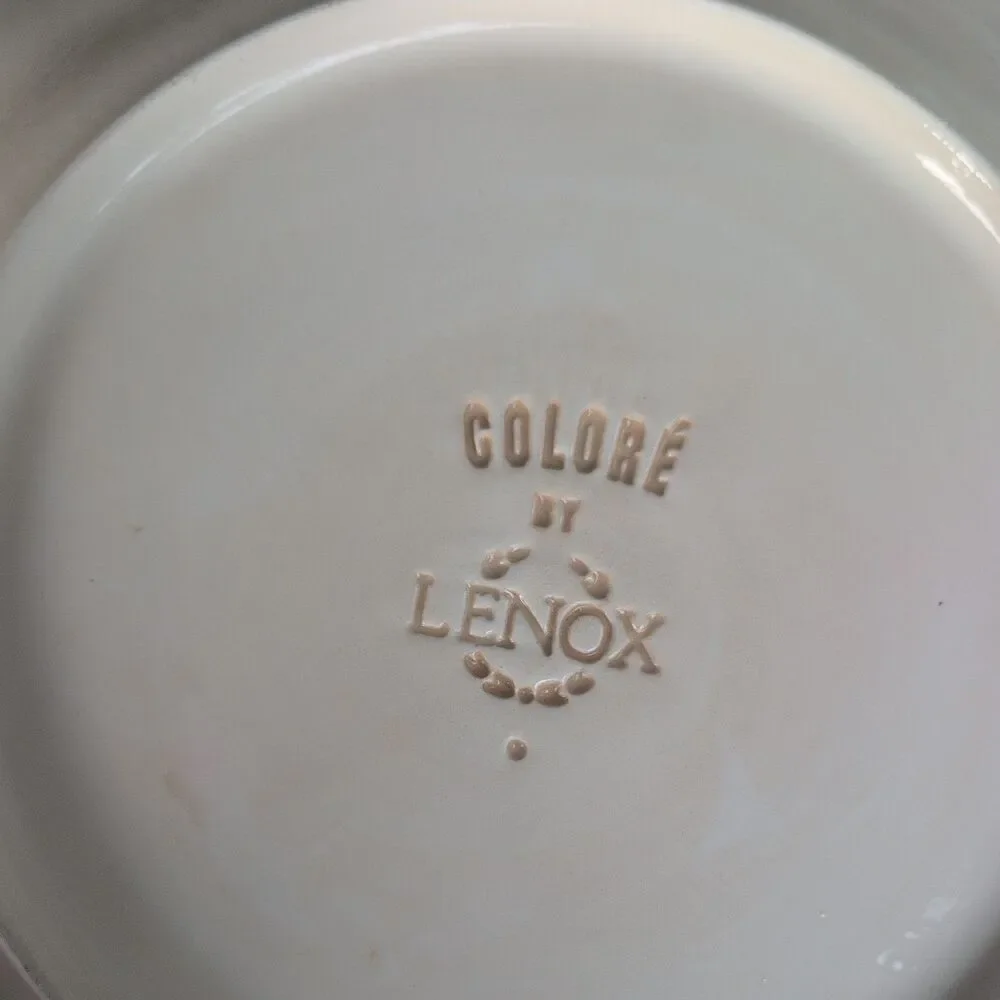 Lenox Dinner Plate Green Colore Verde VERDE 9” Italy